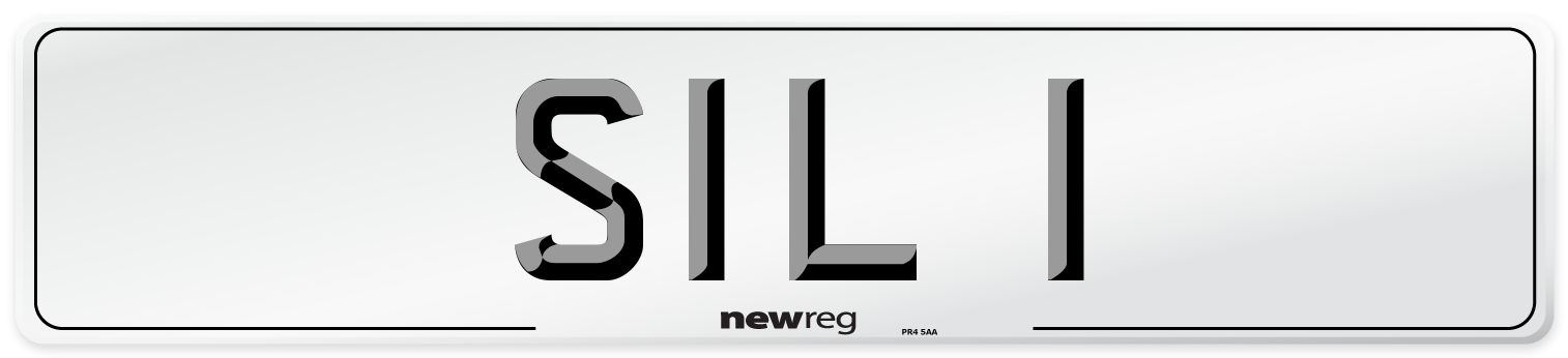 SIL 1 Number Plate from New Reg
